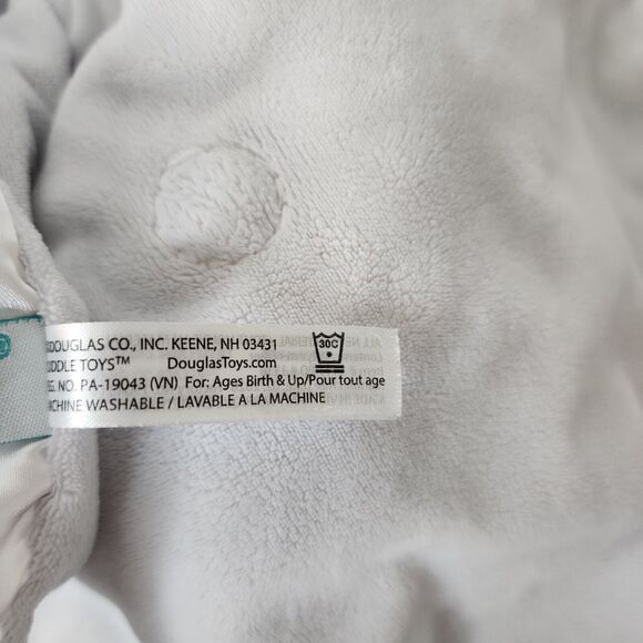 Douglas Baby Grey Yellow Elephant Plush Lovey Security Blanket Satin Edging - Picture 7 of 8